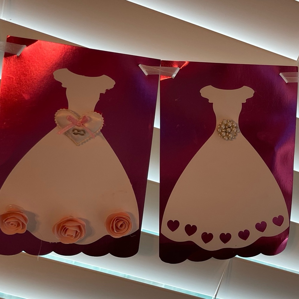 Wedding Dress Banner / Bunting